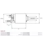 Solénoïdes de démarreur pour BOSCH 0001402043, 0001402053, 0001402054, 0001402055