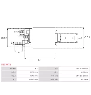 Solénoïdes de démarreur pour BOSCH 0001420008, 0001420009, 0001420010,