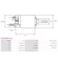 Solénoïdes de démarreur pour BOSCH 0001340501, 0001340502, 0001340503, 0001340504