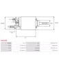 Solénoïdes de démarreur pour BOSCH 0001354012, 0001354016, 0001354017, 0001354018