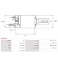 Solénoïdes de démarreur pour BOSCH 0001106012, 0001106017, 0986018360, 0986018770