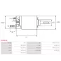 Solénoïdes de démarreur pour BOSCH 0001231033, 0001231133