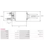 Solénoïdes de démarreur pour BOSCH 0001109046