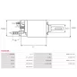 Solénoïdes de démarreur pour BOSCH 0001109041