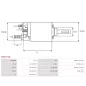 Solénoïdes de démarreur pour BOSCH 0001218111, 0001218112, 0001218113, 0001218114