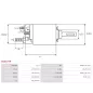 Solénoïdes de démarreur pour BOSCH 0001107017, 0001107018