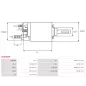 Solénoïdes de démarreur pour BOSCH 0001152410, 0001152411, F000AL0901, F000AL0903