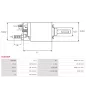 Solénoïdes de démarreur pour BOSCH 0001108051, 0001108056