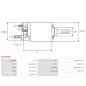 Solénoïdes de démarreur pour BOSCH 0001170606, 0001170607, 0001170616, 0001170617