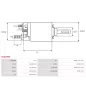 Solénoïdes de démarreur pour BOSCH 0001172406, 0001172407, 0001179002