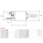 Solénoïdes de démarreur pour BOSCH 0001109403, 0001139047