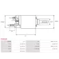 Solénoïdes de démarreur pour BOSCH 0001107461, 0001107462, 0001108409, 0001121439