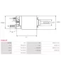 Solénoïdes de démarreur pour BOSCH 0001368038, 0001368059, 0001368063, 0001368086