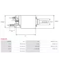 Solénoïdes de démarreur pour BOSCH 0001368038, 0001368059, 0001368063, 0001368086