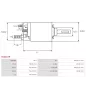 Solénoïdes de démarreur pour BOSCH 0001360004, 0001360008, 0001360009, 0001360010