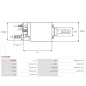 Solénoïdes de démarreur pour BOSCH 0001108183, 0001108400, 0001109364, F000AL0143