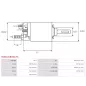 Solénoïdes de démarreur pour BOSCH 0001360104, 0001360110