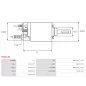 Solénoïdes de démarreur pour BOSCH 0001107426, 0001107478, 0001107479, 0001107490