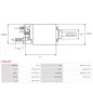 Solénoïdes de démarreur pour BOSCH 0001263022, 0001263321