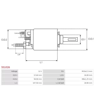 Solénoïdes de démarreur pour DELCO 8200677, 8200796, 8200806, 8200824