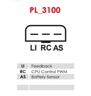 Alternateur 12V 130Amp AS-PL A9358S, UD21097A, FORD 5L8T-10300-LA, 5L8T-10300-LC, 5L8TLA, 5L8TLC, 5L8Z-10346-LA, 6L8T-10300-BB