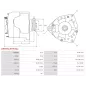 Alternateur 12V 70Amp AS-PL UD810826(LETRIKA)A, BOSCH 0120489708, 0120489782, 0120489881, 0120489882, 0120489997, 0986031360