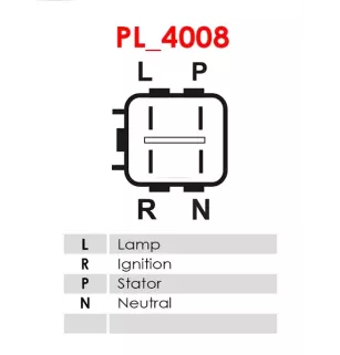 Alternateur 24V 60Amp AS-PL UD100796(NIKKO)A, HINO 27040-1950