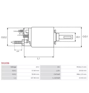 Solénoïdes de démarreur pour DELCO 8200065, 8200071, 8200231, 8200292