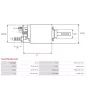Solénoïdes de démarreur pour PSH 054.000.870.030