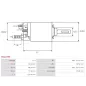Solénoïdes de démarreur pour DELCO 10478957, 10479014, 10479015, 10479016