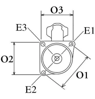 12-Volt-Starter, Bosch 0001211012, Volkswagen 0111911023BT, Valeo 432543