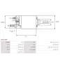 Solénoïdes de démarreur pour DELCO 10478898, 10479024, 10479043, 10479079