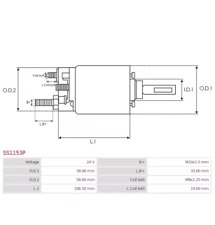 Solénoïdes de démarreur pour DELCO 8200387, 8200391, 8200474, 8200512,