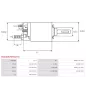 Solénoïdes de démarreur pour HITACHI S114438D, S114440, S114441A, S114441B