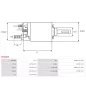 Solénoïdes de démarreur pour HITACHI S13138A, S1332, S1332A, S1361