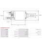 Solénoïdes de démarreur pour HITACHI S114653, S114653B, S114837