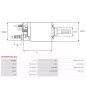 Solénoïdes de démarreur pour VALEO D9E104, D9E40, D9R90, D9R96, D9R97