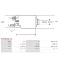 Solénoïdes de démarreur pour VALEO 438077, 458041, D6RA40, D6RA77, D7RS131