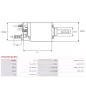 Solénoïdes de démarreur pour VALEO 438166, 438189, 458185, 458237, D7ES5