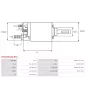 Solénoïdes de démarreur pour VALEO 438081, D7E15, D7E20, D9E39