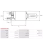Solénoïdes de démarreur pour VALEO 438095, 438112, 438201, 455959, 455971