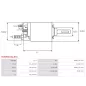 Solénoïdes de démarreur pour VALEO D7E30, D7E31, D7E32, D7E38, D7E4