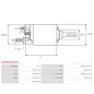 Solénoïdes de démarreur pour VALEO D6RA26, D6RA30, D6RA47