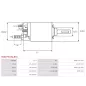 Solénoïdes de démarreur pour VALEO 438163, 458179, 458364, D7E27, D7E47