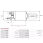 Solénoïdes de démarreur pour VALEO TS2229, TS2234, TS2257