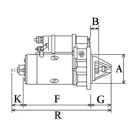 Anlasser 12 Volt 2,8 kW Bosch 0001358200, Iskra 11.130.769, Ford 1416198, DAF 1516738R, Volvo 1626195