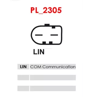 Régulateur d’alternateur AS-PL UD12611ARE pour UD12860ARE, UD13416ARE, UD801083(BOSCH)ARE, UD806600(BOSCH)ARE, BOSCH F00M346005