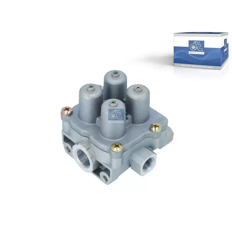 Valve de protection 4 circuits M16 x 1,5, M22 x 1,5, max. 13 bar, Po21: 6.5 bar, Po22: 6.5 bar, Po23: 7.4 bar, Po24: 6.5 bar