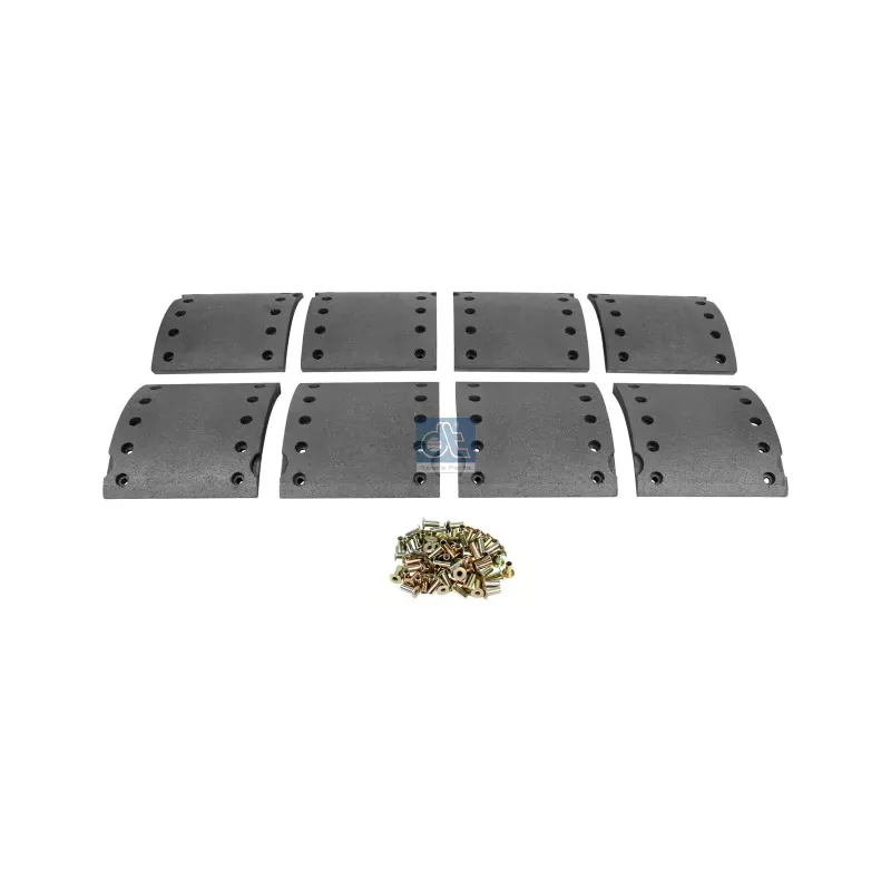 Kit de garnitures de frein à tambour, kit essieu - surdimensionné W: 200 mm, S: 19.5 mm Pour BPW tbd - 03.092.27.76.0 S2