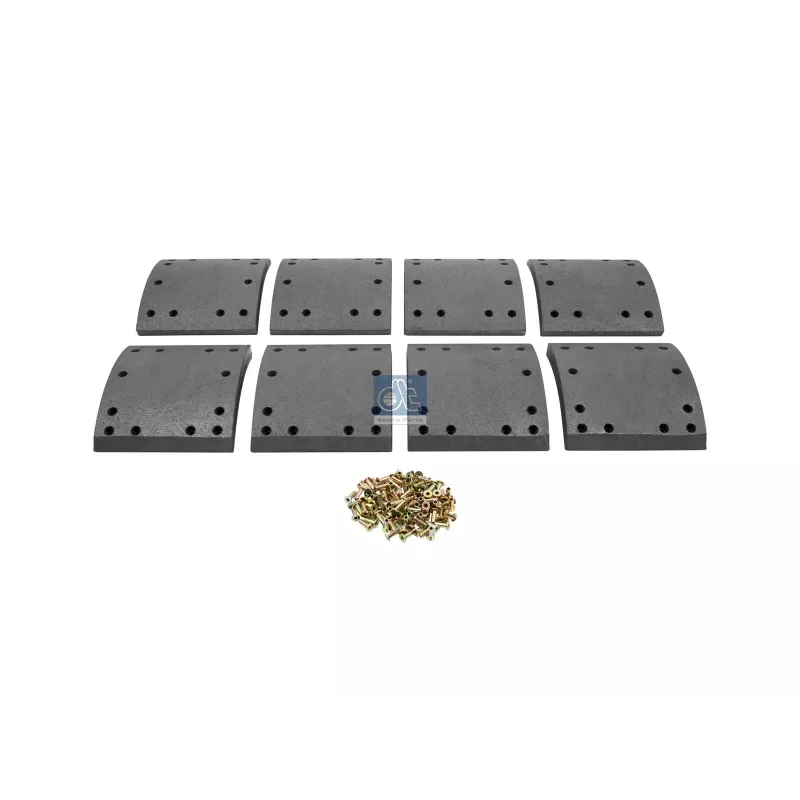 Kit de garnitures de frein à tambour, kit essieu - surdimensionné W: 178 mm, S: 19.5 mm Pour Meritor Essieux - 21200791B Kit de garnitures de frein à tambour, kit essieu - surdimensionné W: 178 mm, S: 19.5 mm Pour Meritor Essieux - 21200791B